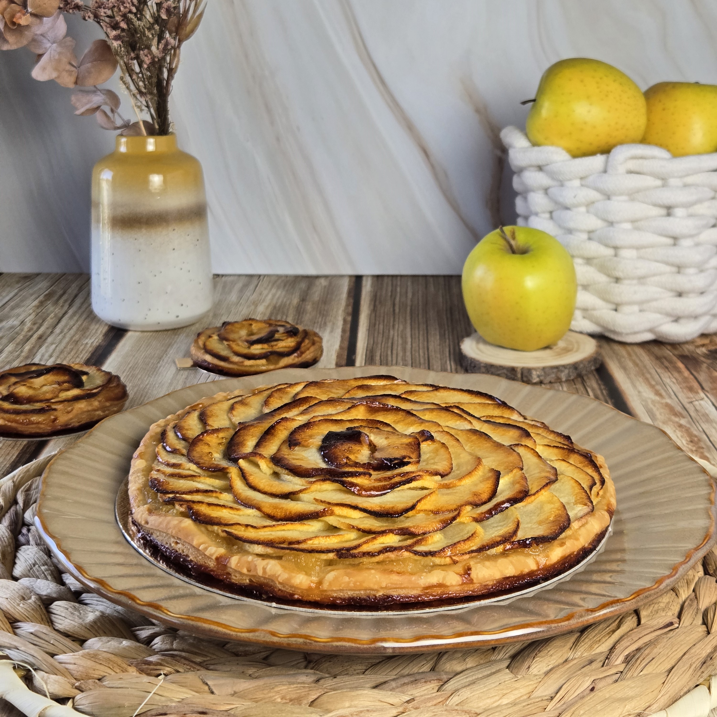 Tarte aux pommes feuilletée